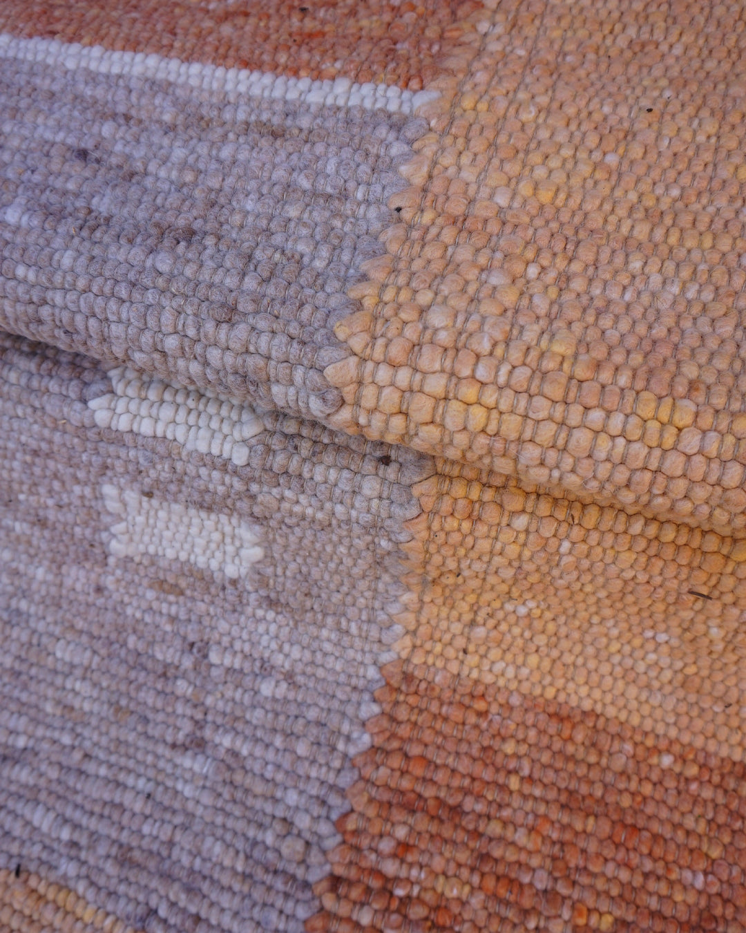 Tapis boules 240 x 170 cm, patchwork terracotta, vue 3