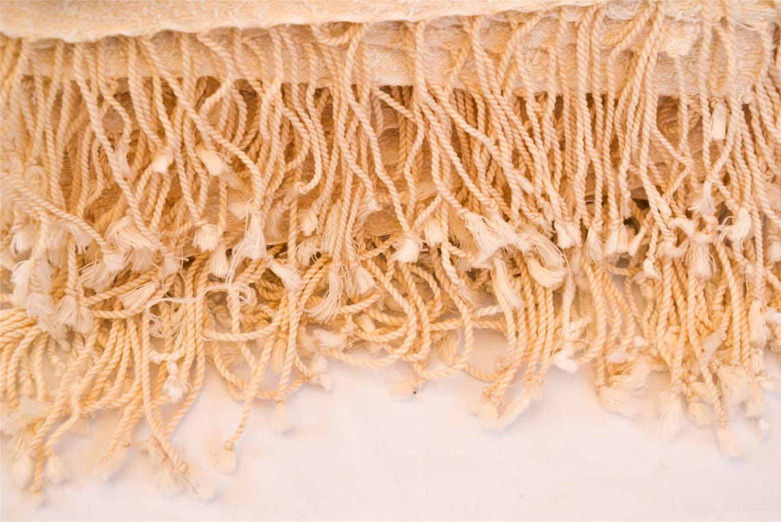 Serviette de bain en coton fait main, camel, vue 7