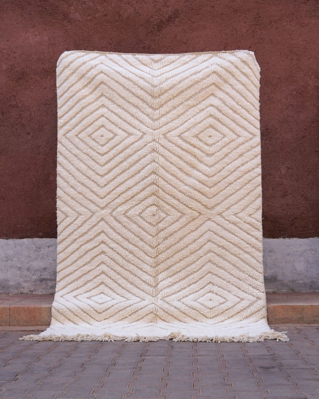 Tapis Beni Ouarain Marocain Fait Main 250 x 150 cm