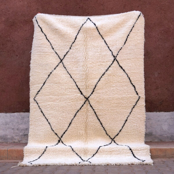 Tapis Beni Ouarain Marocain Fait Main 250 x 150 cm