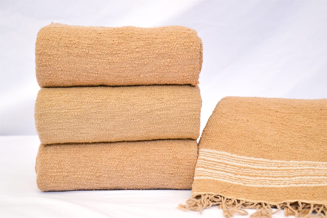 Serviette de bain en coton fait main