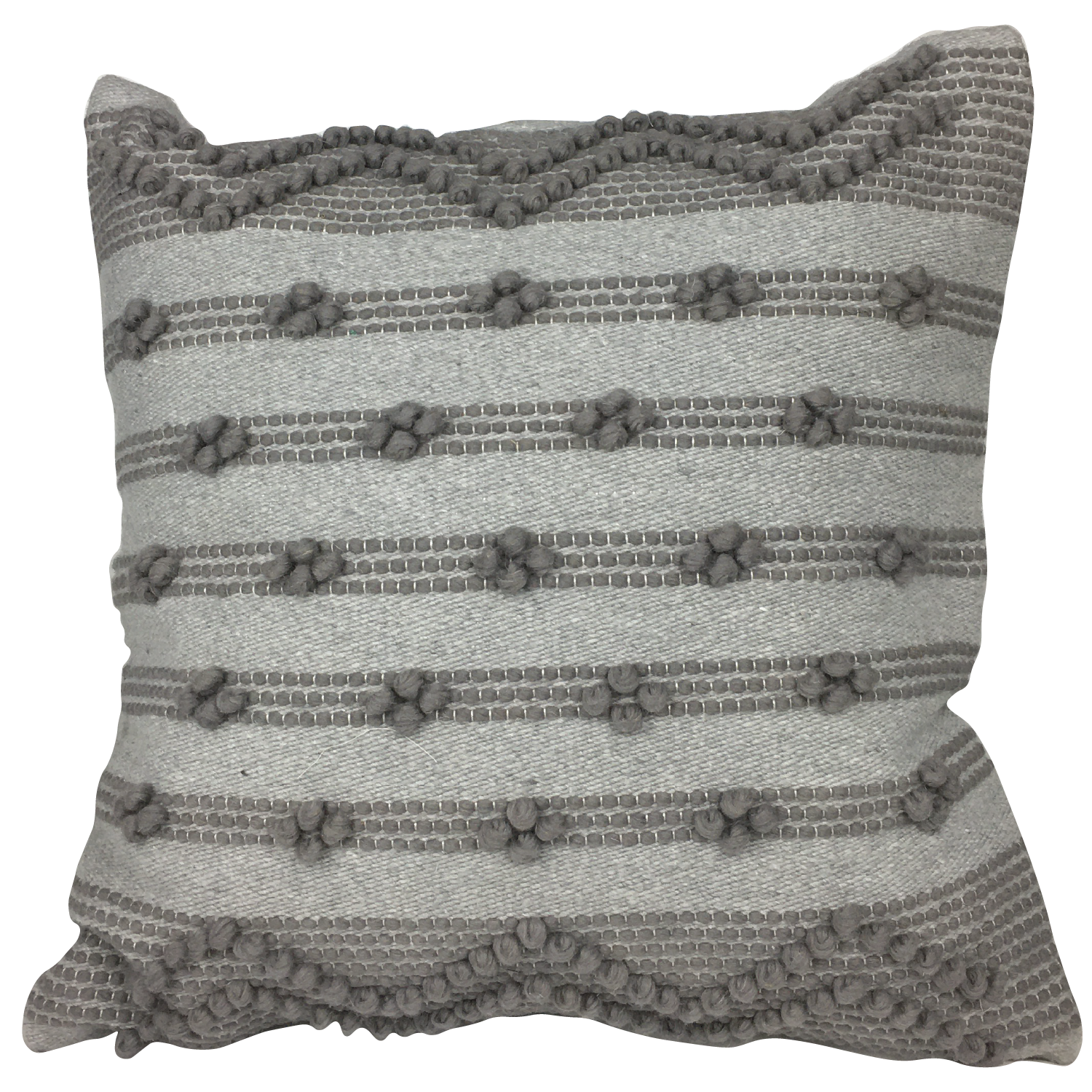 Housse de coussin boule en lin fait main