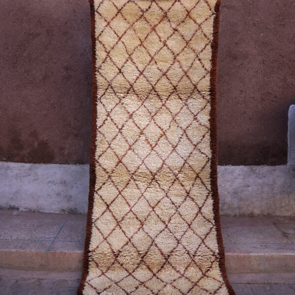 Tapis Beni Ouarain Marocain Fait Main 240 x 100 cm