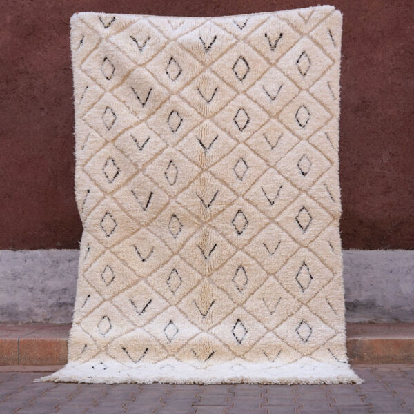 Tapis Beni Ouarain Marocain Fait Main 250 x 150 cm