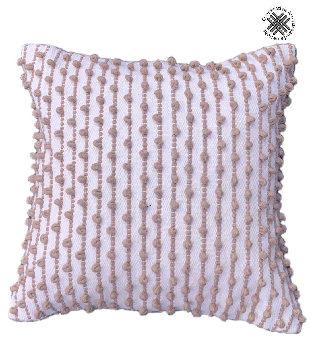 Coussin boule en lin faite fait main