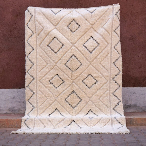 Tapis Beni Ouarain Marocain Fait Main 200 x 150 cm