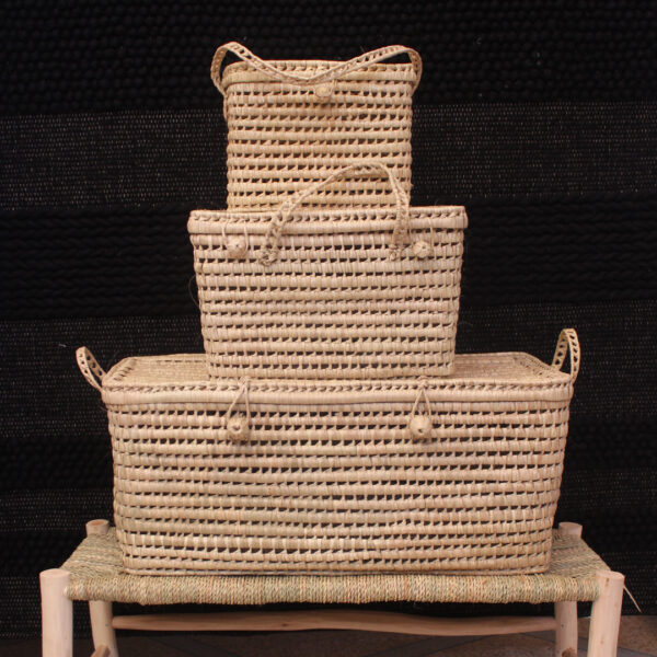 Panier osier doum fait à la main