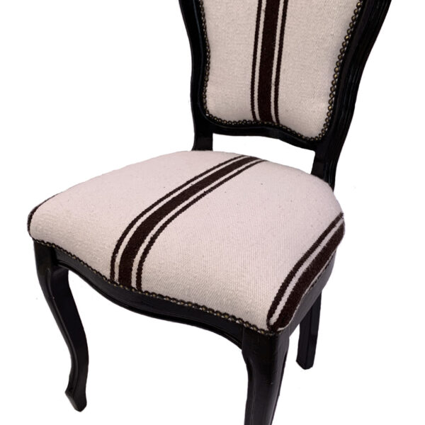Chaise bois et tissu