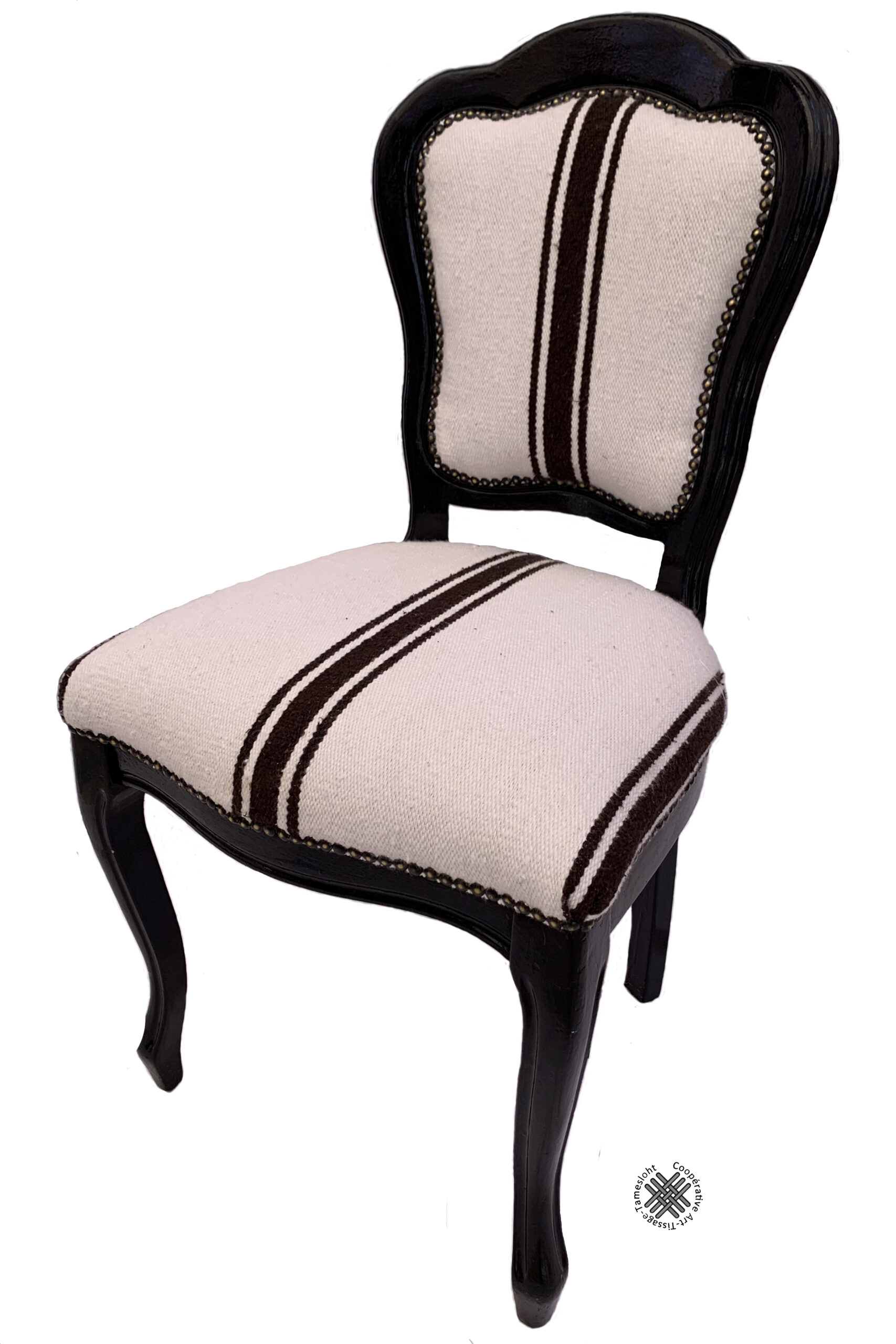 Chaise bois et tissu