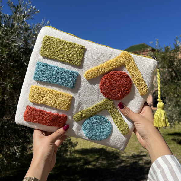 Pochette en tissu de coton