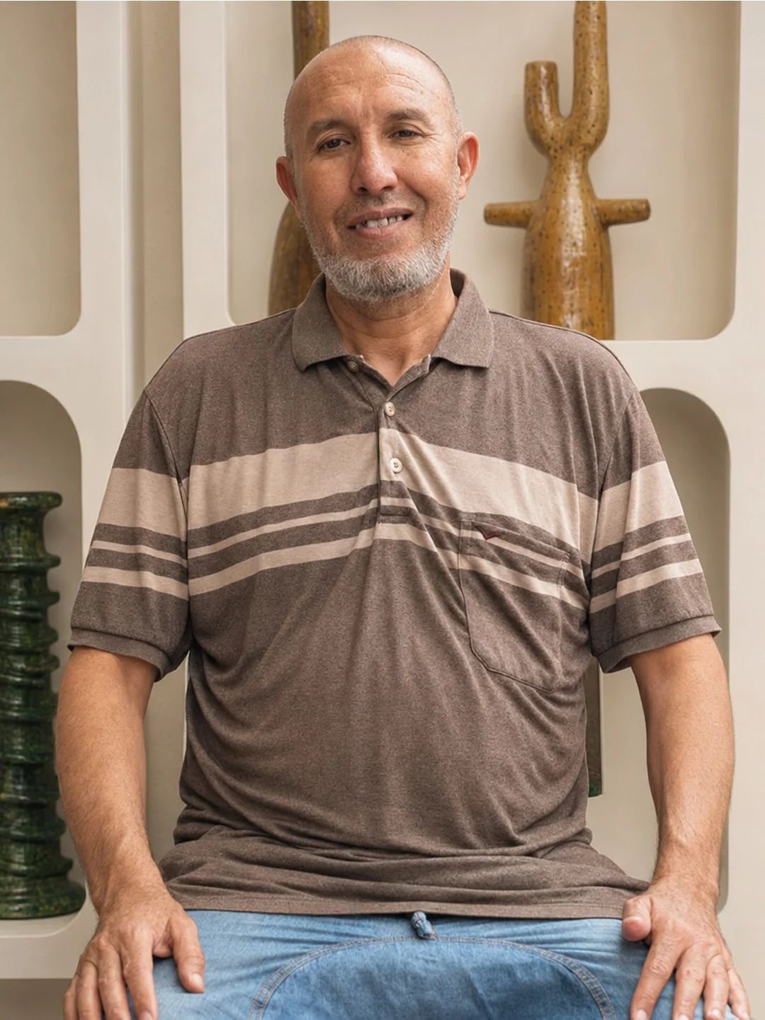 Portrait de Abderrazzak El Khayder, maître tisseur de la coopérative